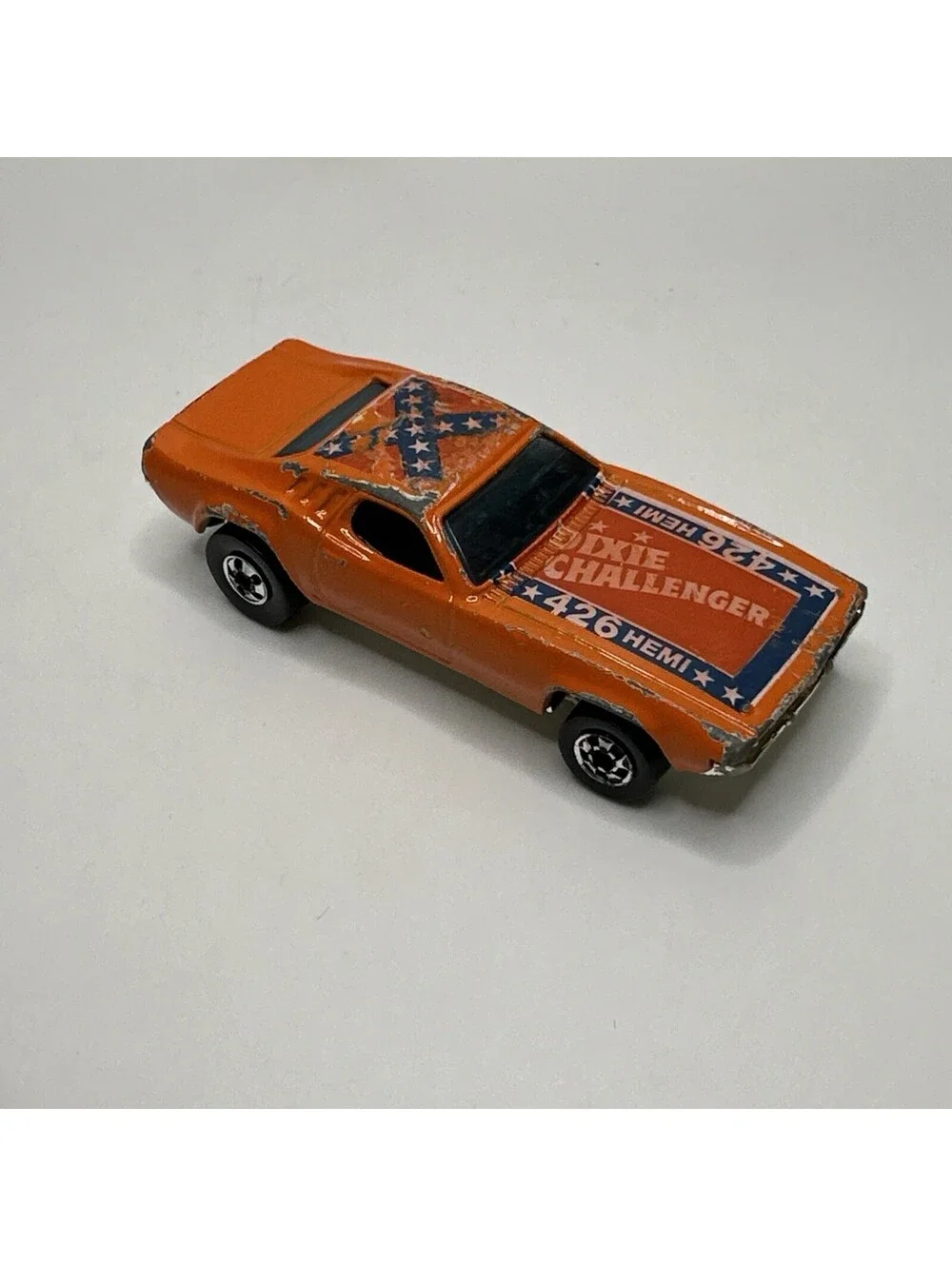 Hot Wheels Blackwall 1981 Dixie Challenger w/ Roof Tampo On Roof Old Mopar Car